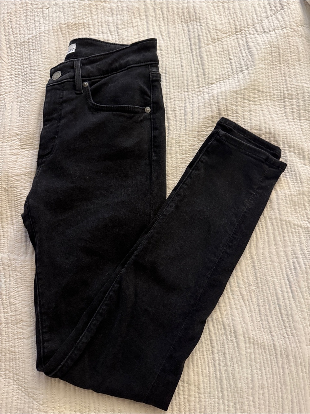 LOFT Black Curvy Skinny Jeans - High-Rise Stretch